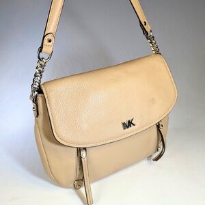 Michael Kors Camel Leather Women's Soulder Bag Gold Hardware